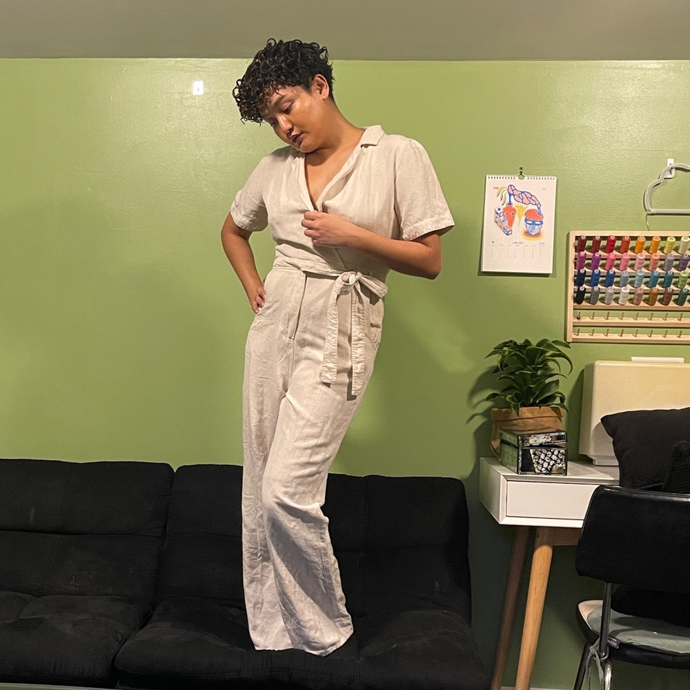 En Saison Linen Jumpsuit